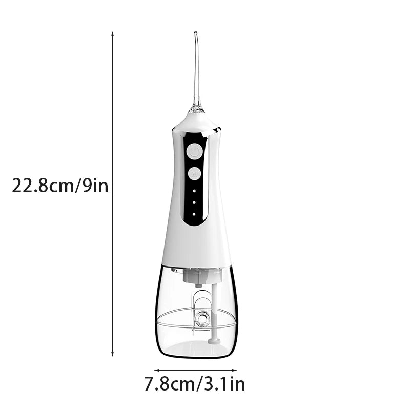 Electric water flosser home portable flosser usb rechargeable scaler large capacity teeth cleaner teeth beauty with 5 nozzles Peaceful Pleasures Health and Wellness