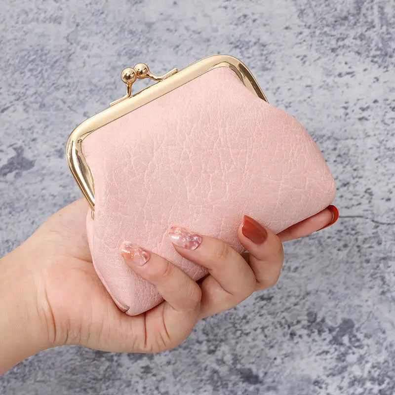 Women's Mini Leather Clutch Wallet – Coin Purse & Card Holder