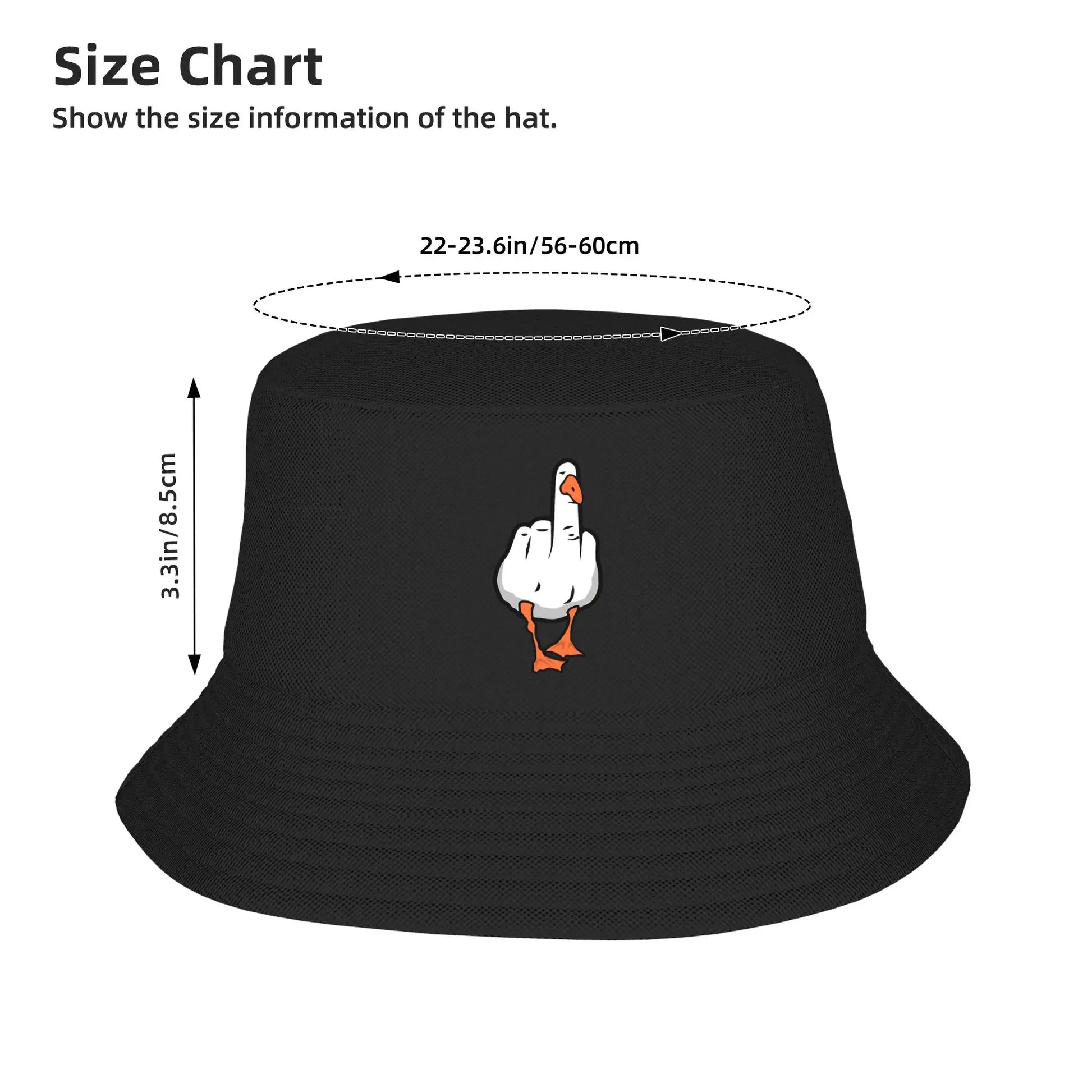 Finger Duck Bucket Hat Duck You Street Style Fisherman Caps Soft Fold Beach Travel Sunscreen Hats For Men Women Cap Peaceful Pleasures Health and Wellness
