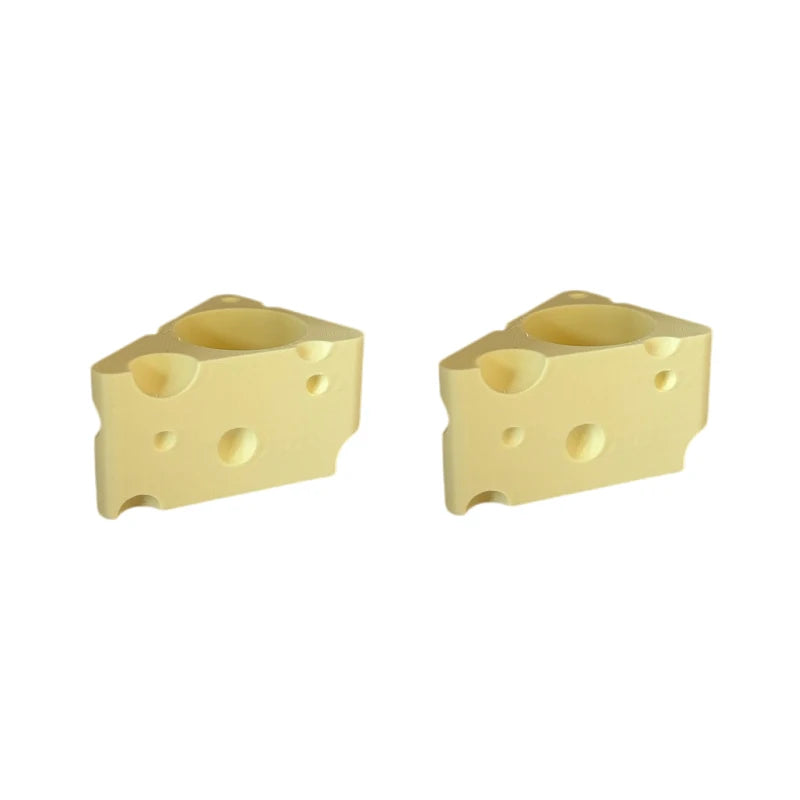 Mini Cheese Succulent Pots Set of 2 | Cute Desktop Plant Decor