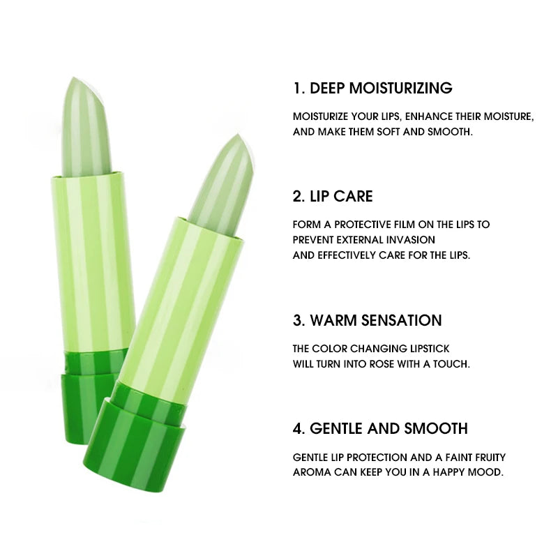 Aloe Color Changing Lipstick – Moisturizing Hydrating Lip Care