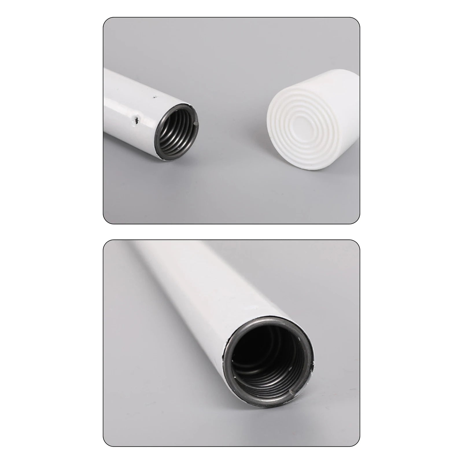 Spring Tension Curtain Rods Durable Adjustable Length Hanging Curtain Rods for Windows Doors Cabinet Door Frames Peaceful Pleasures Health and Wellness