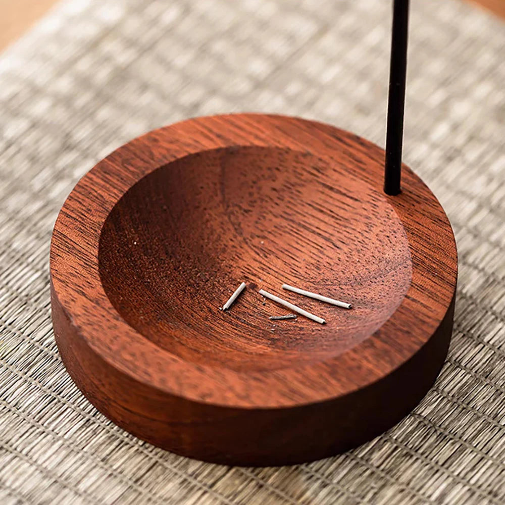 Wooden Upside Down Incense Burner & Stick Holder – Ash Catcher