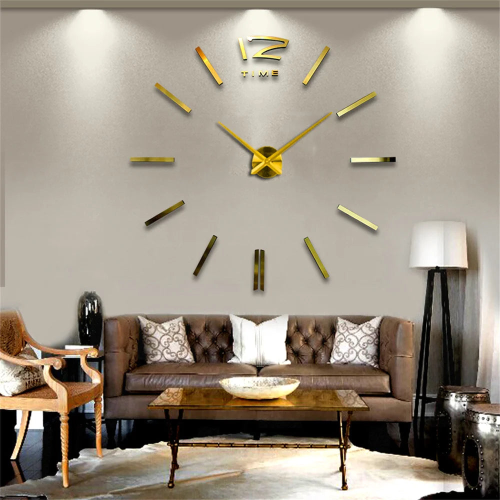 Large 3D Wall Clock Luminous Classic Wall Clocks DIY Digital Clock Wall Watches Stickers Silent Clock for Home Living Room Table Peaceful Pleasures Health and Wellness