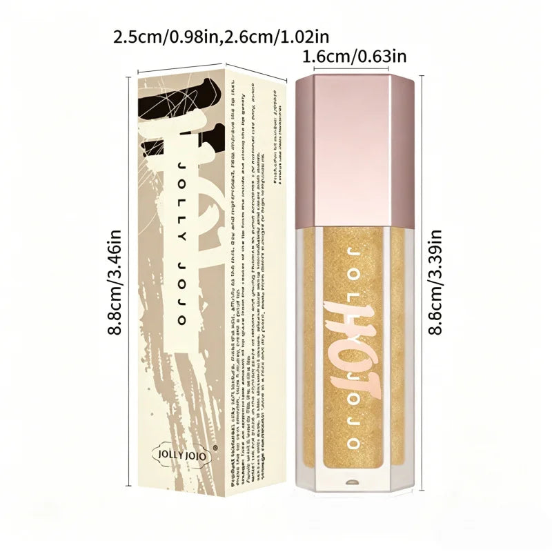 2PCS JOLLY JOJOT Transparent Lip Gloss, Water-Gloss Mirror Lip Glaze, Long-Lasting Moisturizing and Nourishing Lipstick Makeup Peaceful Pleasures Health and Wellness