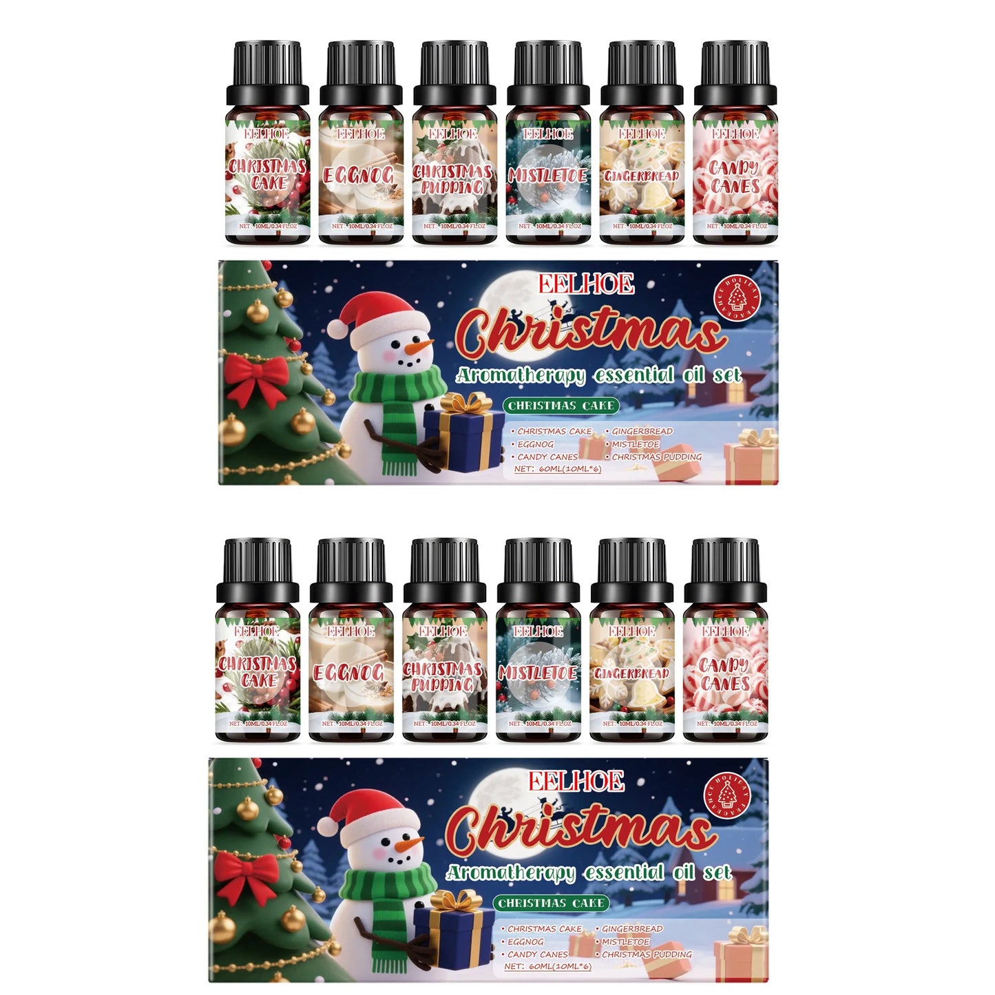Christmas Essential Oil Set – 6 Festive Scents 6x10ml