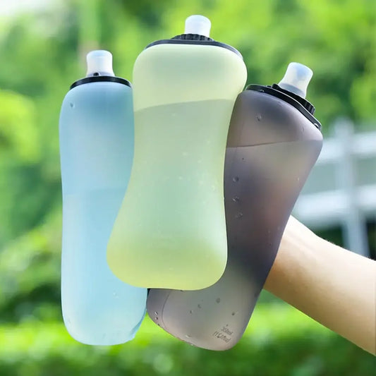 Foldable Wrist Water Bottle 12oz – BPA-Free Silicone Sports Bottle Peaceful Pleasures Health and Wellness