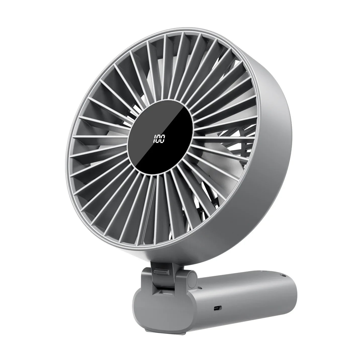 3-in-1 Portable USB Fan – Handheld, Neck & Desktop, 4000mAh