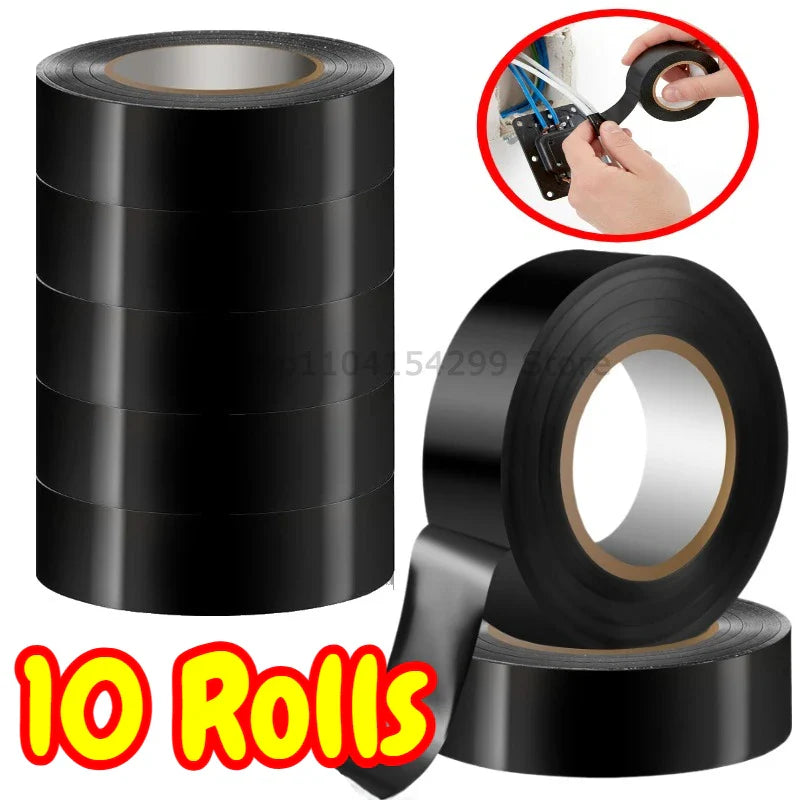 Black PVC Electrical Insulating Tape – High-Temp 600V Strong Hold