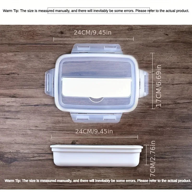 New Durable Easy-Clean Bento Container for Students & Office Workers,Leak-Proof Stainless Steel Lunch Box with 3 Compartments Peaceful Pleasures Health and Wellness