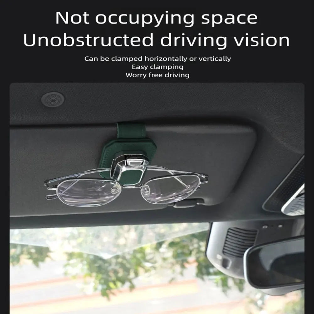NAPPA Leather Car Sun Visor Glasses Clip – Universal Fit