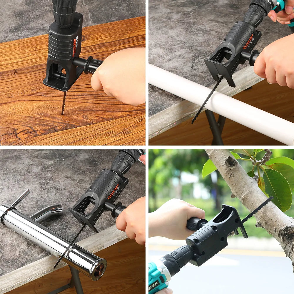 Electric Drill Modified Electric Saw Electric Reciprocating Saw Conversion Head Household Multifunctional Hacksaw Wood Tools Peaceful Pleasures Health and Wellness