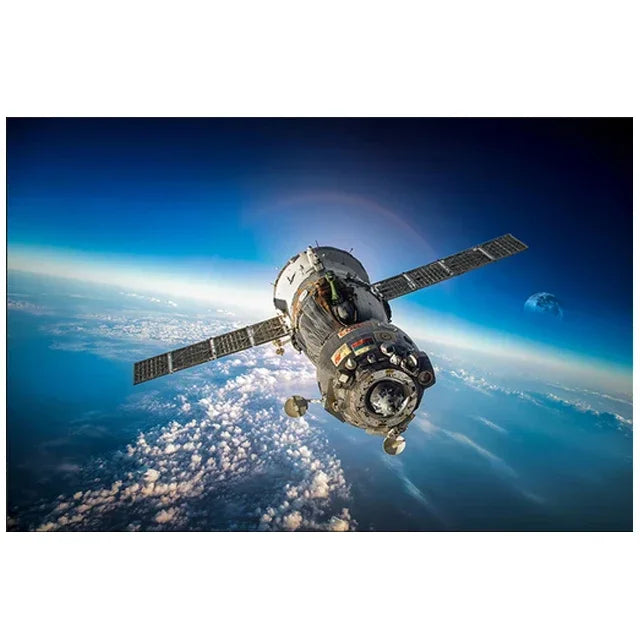 Surrealism Space Galaxy Canvas Wall Art | Stars & Planets Print
