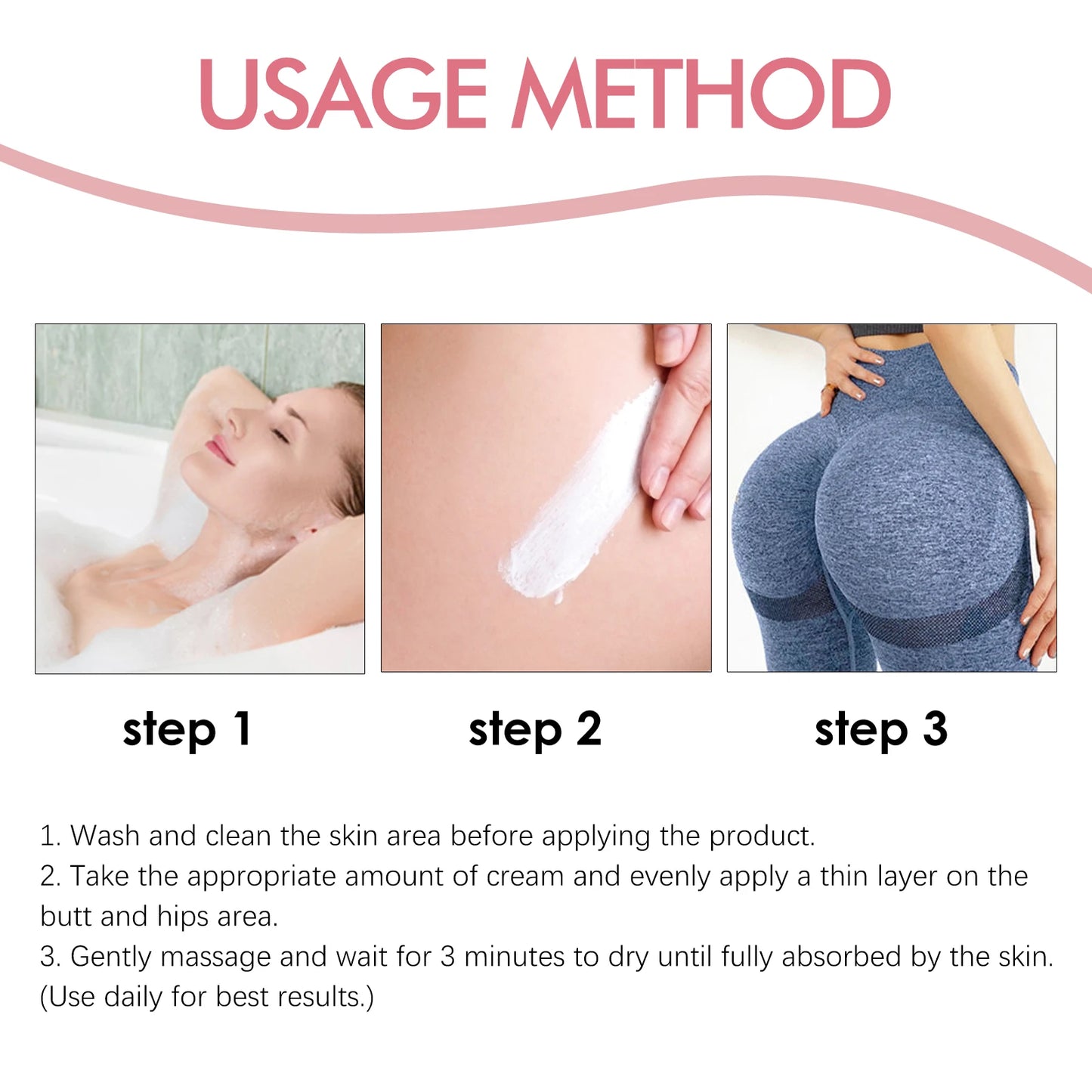 Butt Enhancement Cream – Lift, Firm & Plump Buttocks | 30g