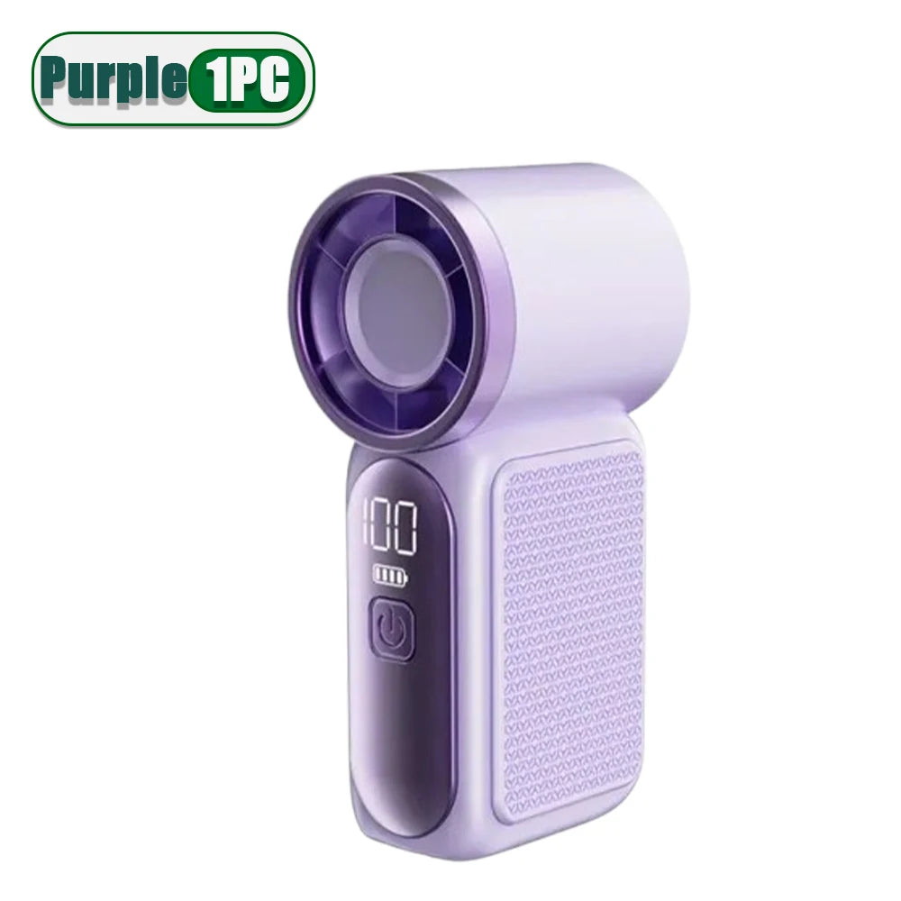 Mini Handheld Fan USB Rechargeable 3600mAh | 100 Speeds