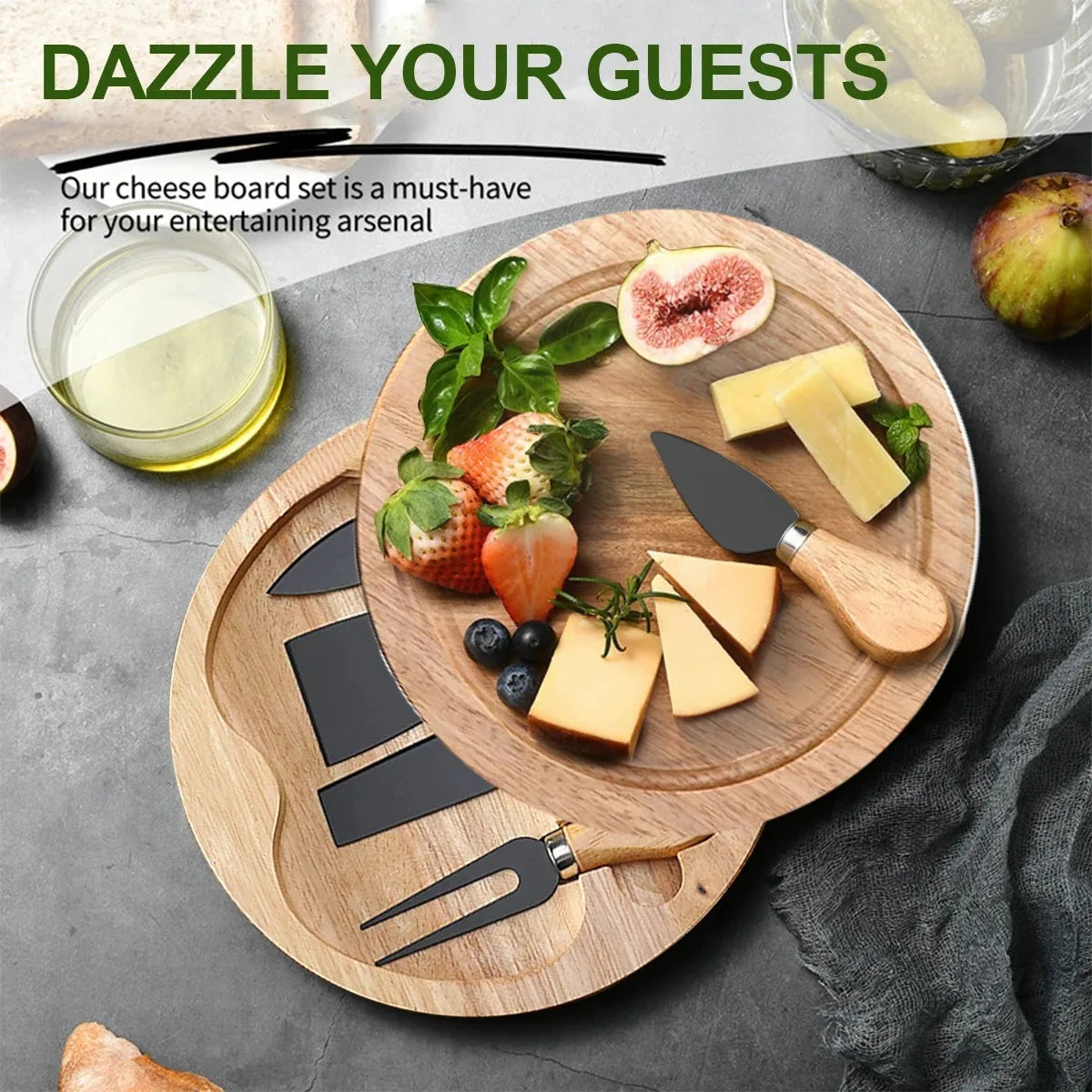 Cheese Knives Set for Charcuterie Boards and Cutlery, Stainless Steel Cheese Knife Set Collection, Kitchen Gadgets Peaceful Pleasures Health and Wellness