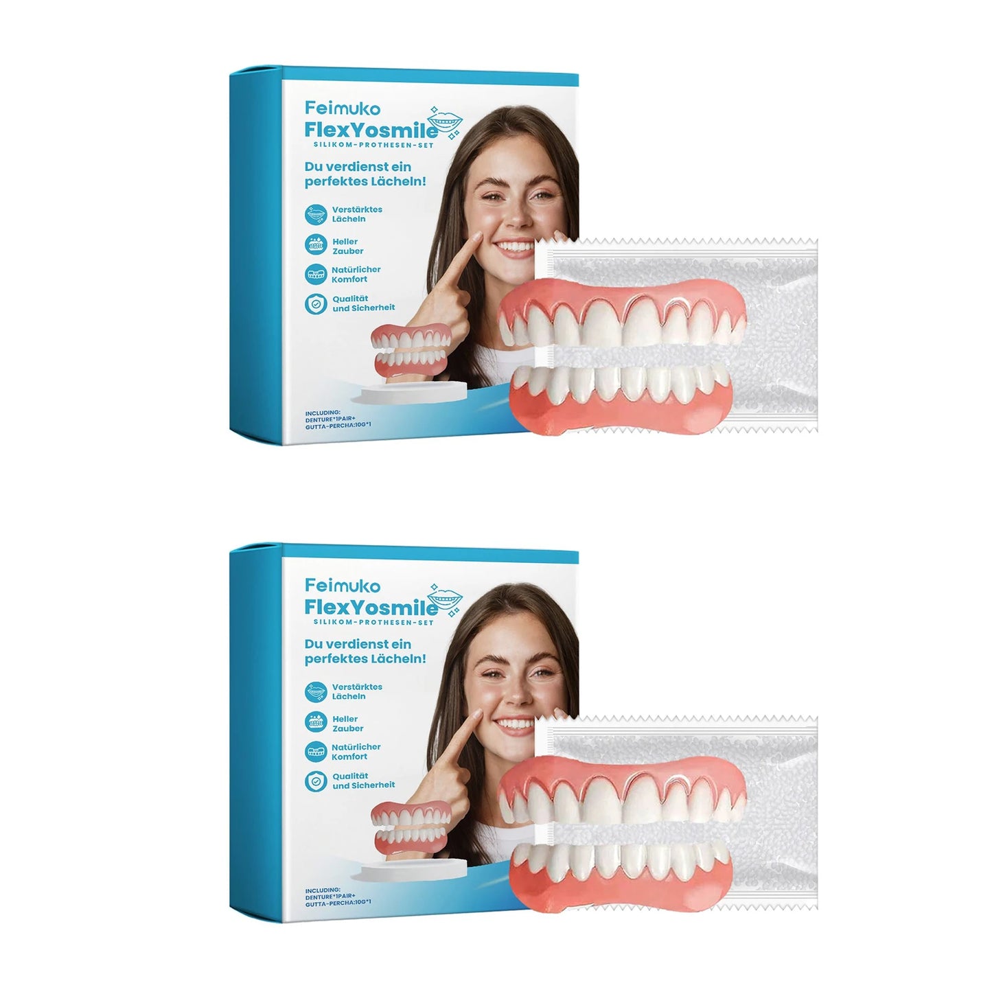Silicone Denture Liner Kit – Upper & Lower Fit | FEIMUKO