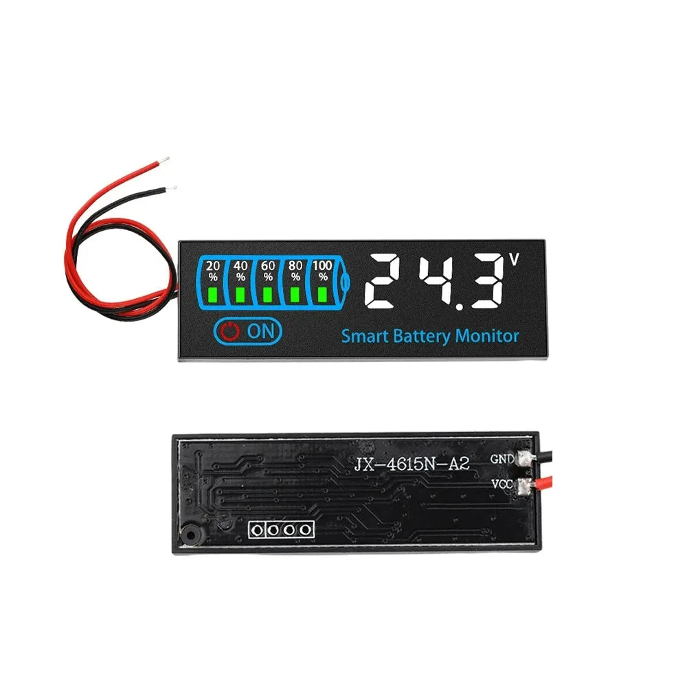 DC 7-55V LED Battery Charge Indicator Panel | 12V–48V
