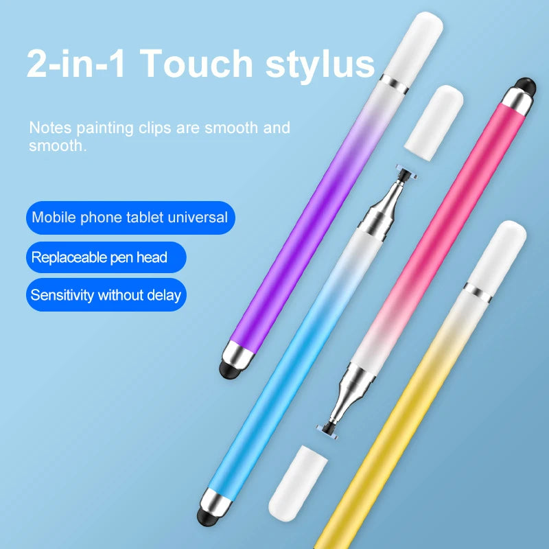 2-in-1 Capacitive Stylus For Touch Screen Stylus Pen For ipad Touch Pencil For Cell Phone Universal stylus pen For Phone Peaceful Pleasures Health and Wellness