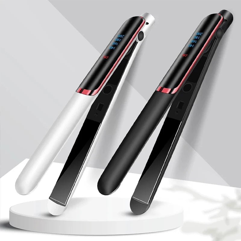 4 Temperature Ceramic Hair Straightener Flat Iron with Adjustable Heat Settings for Different Hair Types Styling Peaceful Pleasures Health and Wellness