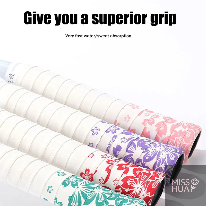 Sakura Grip Tape for Tennis & Badminton – Non-Slip, Sweat-Absorbing