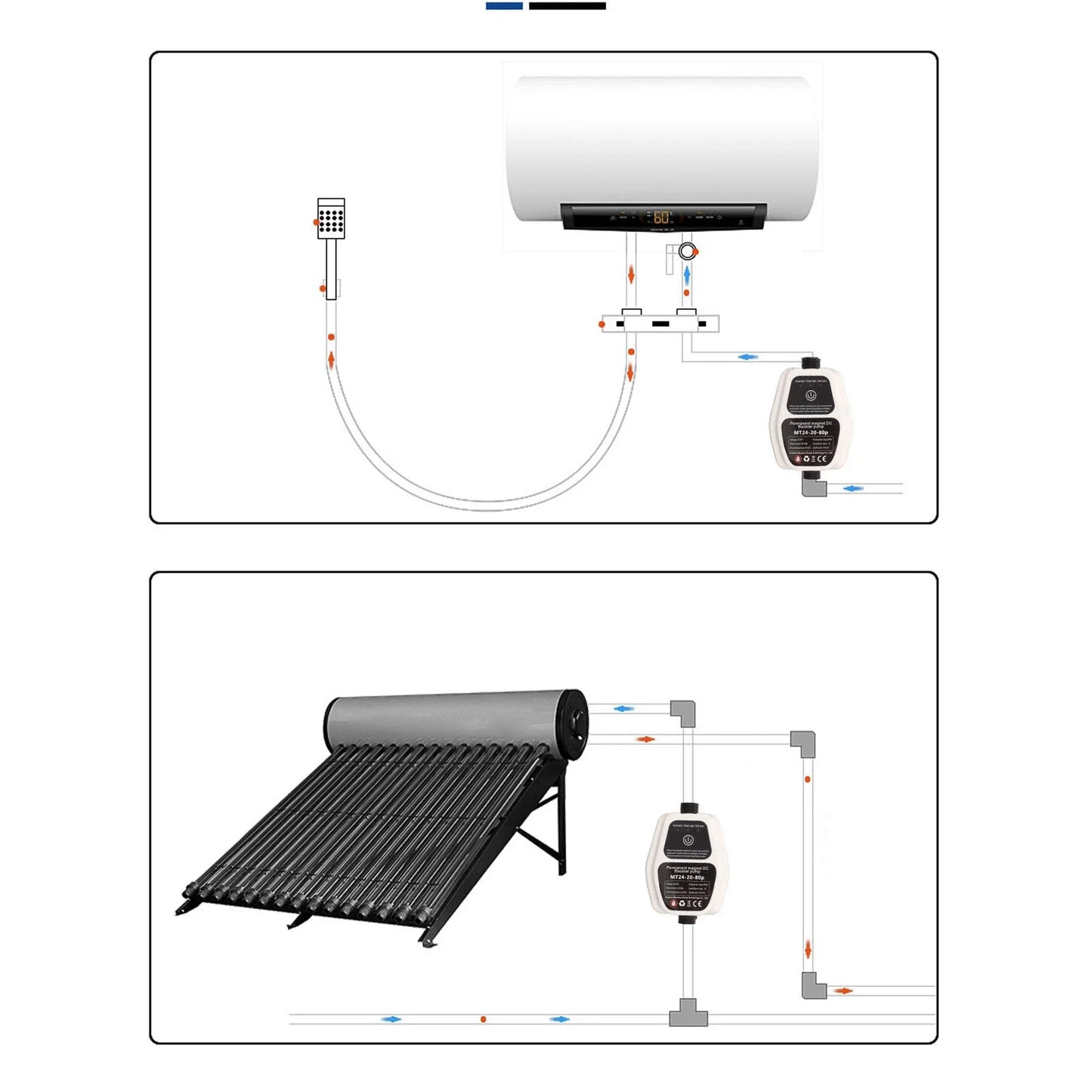 Booster Pump Automatic Water Pressure Shower Boosting Recirculating