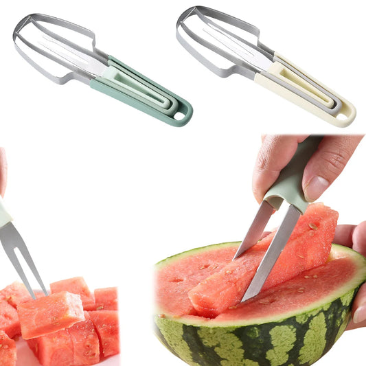 3-in-1 Watermelon Slicer Fork & Popsicle Cutter Set Peaceful Pleasures Health and Wellness