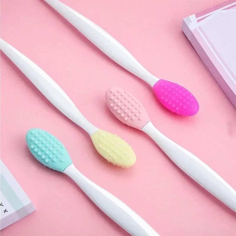 1PC Beauty Skin Care Wash Face Silicone Brush Exfoliating Nose Clean Blackhead Removal Brushes Tools With Replacement Head Peaceful Pleasures Health and Wellness