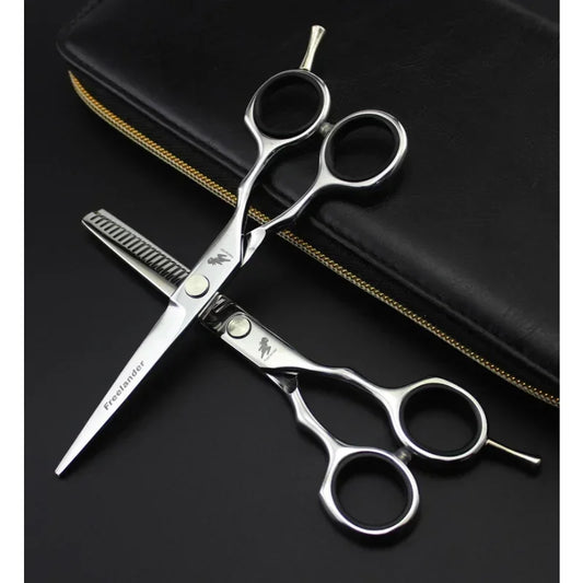 5.5" Professional Black Thinning Hair Scissors | Barber Shears Thinning Hair Scissors Peaceful Pleasures Health and Wellness