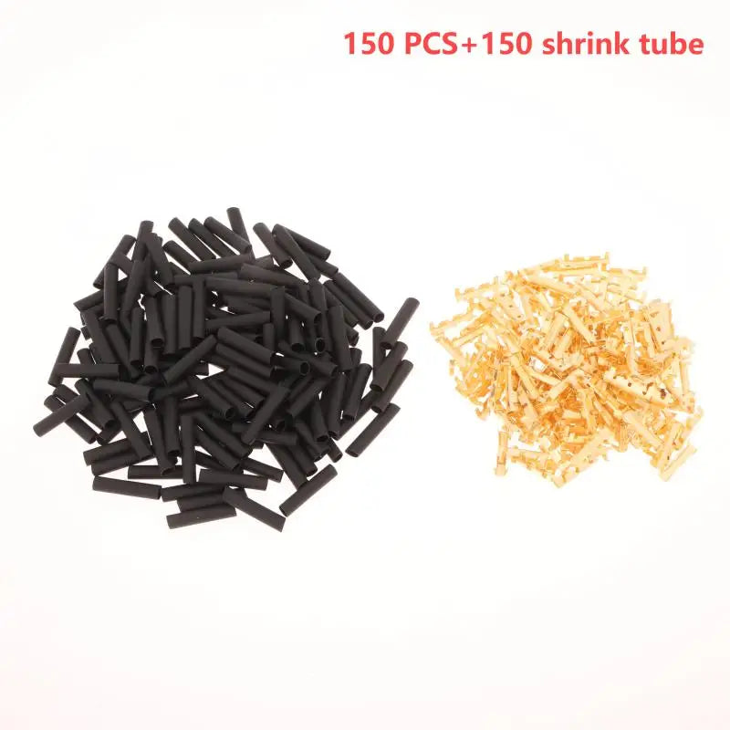 U-Shaped Electrical Wire Connectors Set 0.5-1.5mm² With Heat Shrink Tube Kits Crimp Terminals Block For Fast Wiring Cable Lock Peaceful Pleasures Health and Wellness C