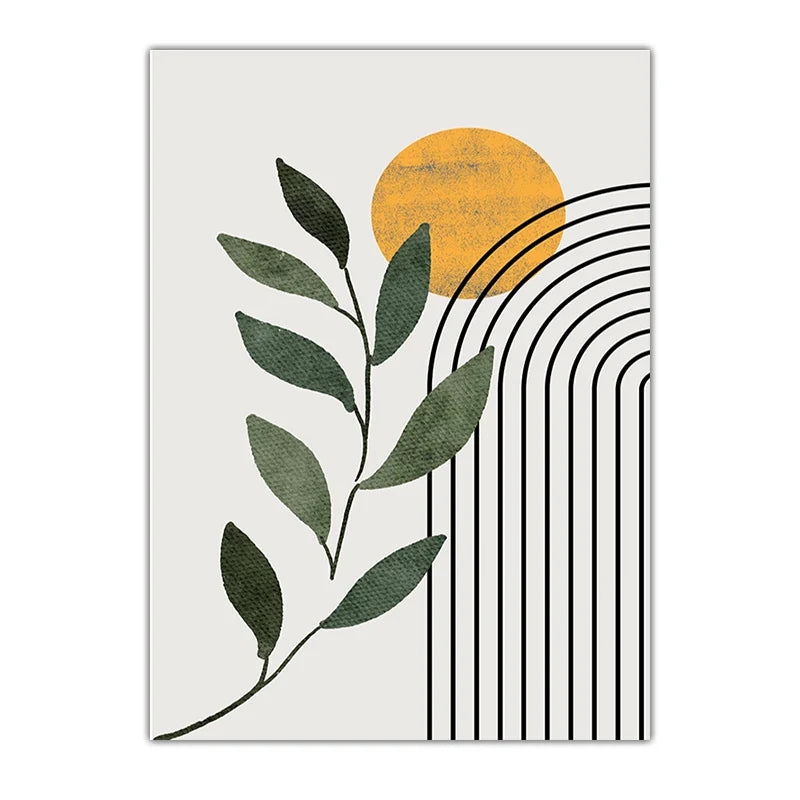 Abstract Wall Art Nordic Boho Canvas Painting Nordic Style Poster Prints for Bedroom Living Room Wall Decor Peaceful Pleasures Health and Wellness 02 40x60cm No Frame China Mainland