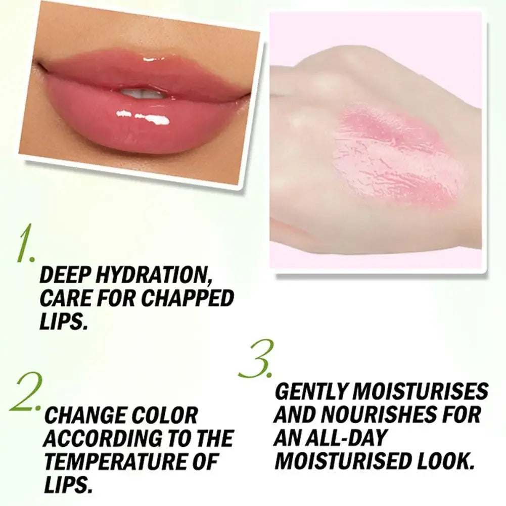 Color Changing Lip Balm Gloss, Long-Lasting Moisturizing Tinted Lip Balm, Peach Nourishing Lipstick for Natural Flush for Women Peaceful Pleasures Health and Wellness