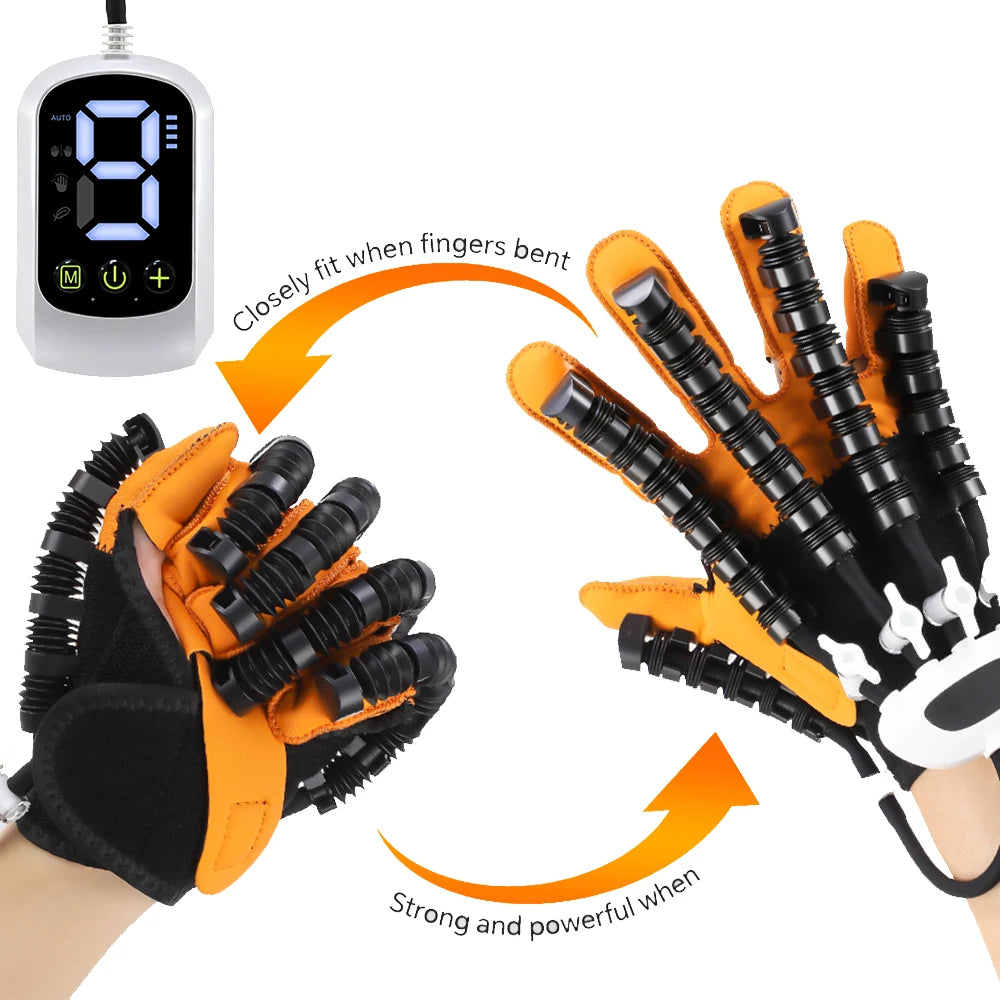 Rehabilitation Robot Glove Rechargeable Hand Therapy Glove for Stroke Recovery Finger Exerciser Device for Hemiplegia Home Use Peaceful Pleasures Health and Wellness