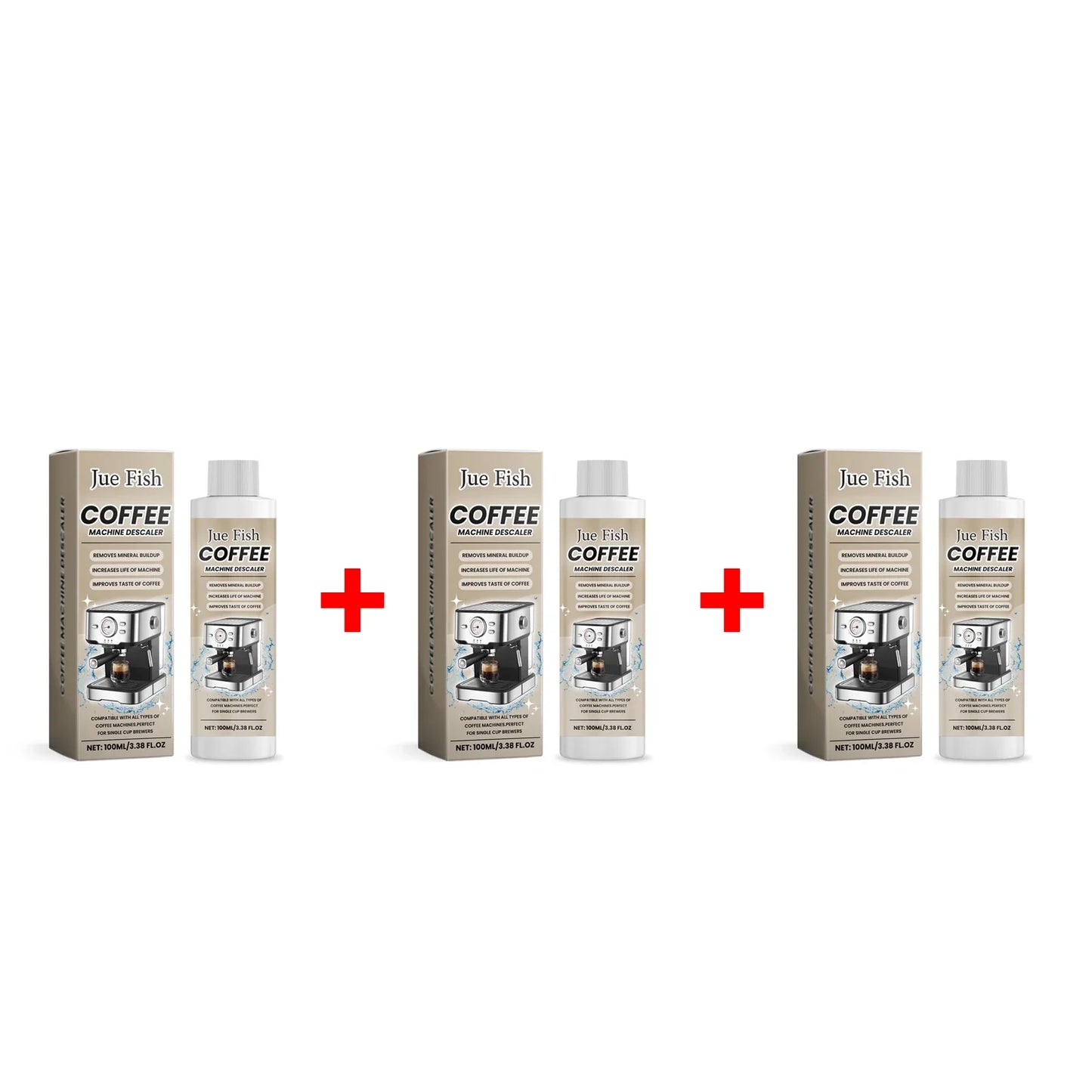 Jue-Fish Coffee Machine Descaler & Cleaner 100ml
