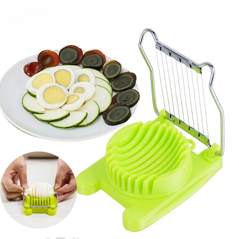 Stainless Steel Egg Slicer & Fruit Cutter Kitchen Gadget