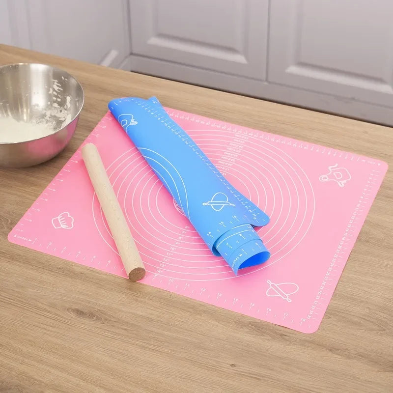 Silicone Pastry Mat 45x60cm | Non-Stick Baking & Dough Mat