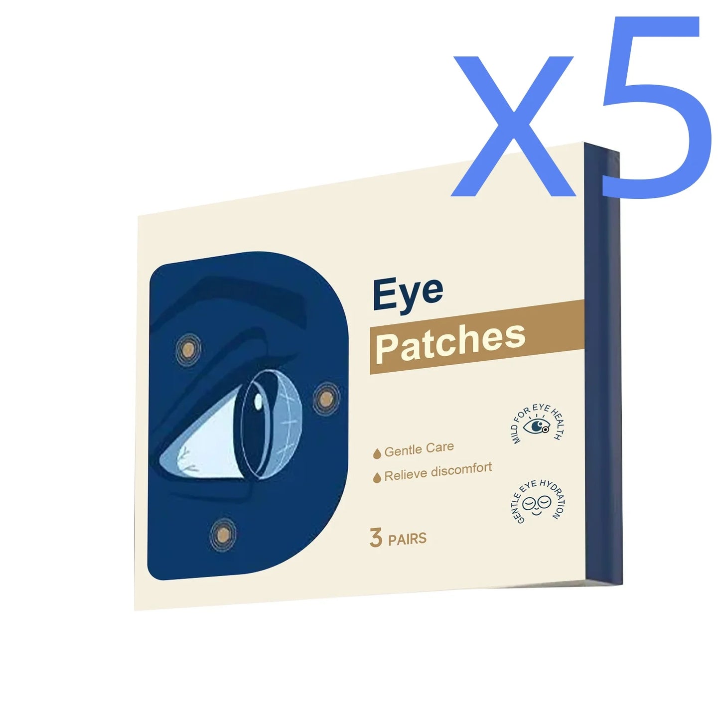 Mint Eye Soothing Patch Provide Cooling Comfort Relieve Tiredness Reducing Discomfort Herbal Fragance Portable Eye Care Sticker Peaceful Pleasures Health and Wellness 6pcs Boxed X 5PCS