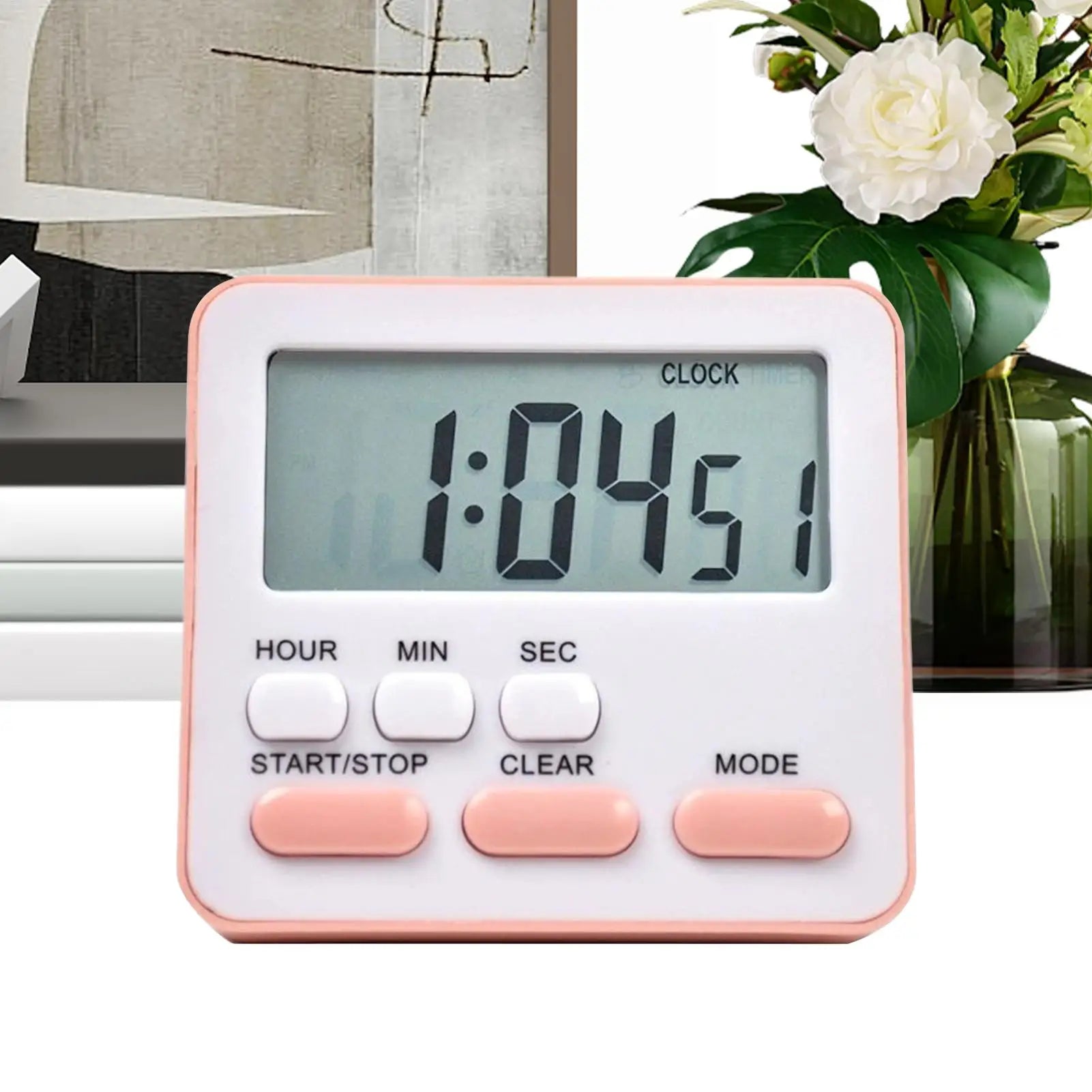 new Digital Kitchen Timer With Large Display 24-Hour Countdown Alarm For Cooking Baking, Study Workout Games & Classroom Peaceful Pleasures Health and Wellness
