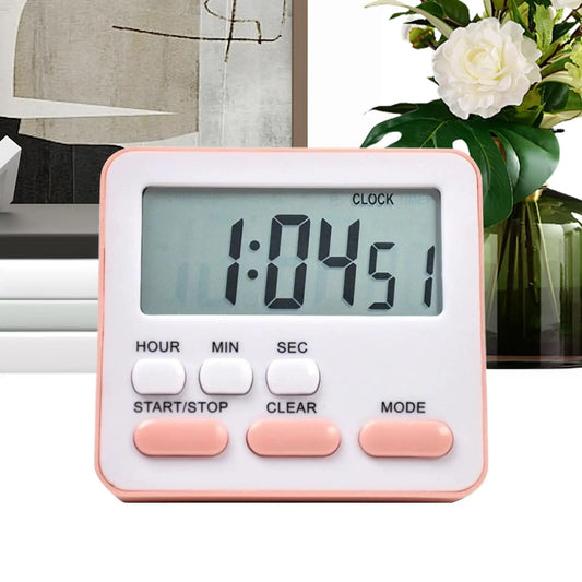 new Digital Kitchen Timer With Large Display 24-Hour Countdown Alarm For Cooking Baking, Study Workout Games & Classroom Peaceful Pleasures Health and Wellness