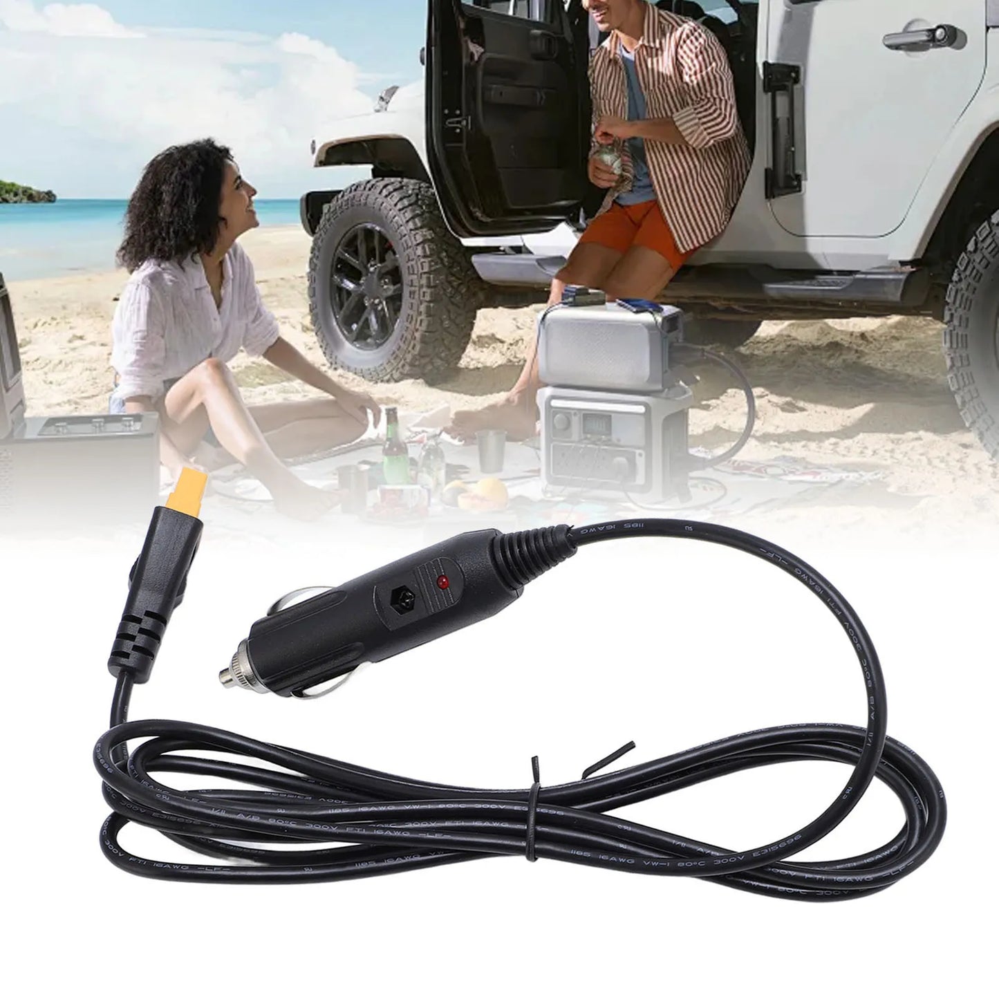 Cigar Lighter XT60 Female Cable Stable Power Transfer 9 84ft 18AWG