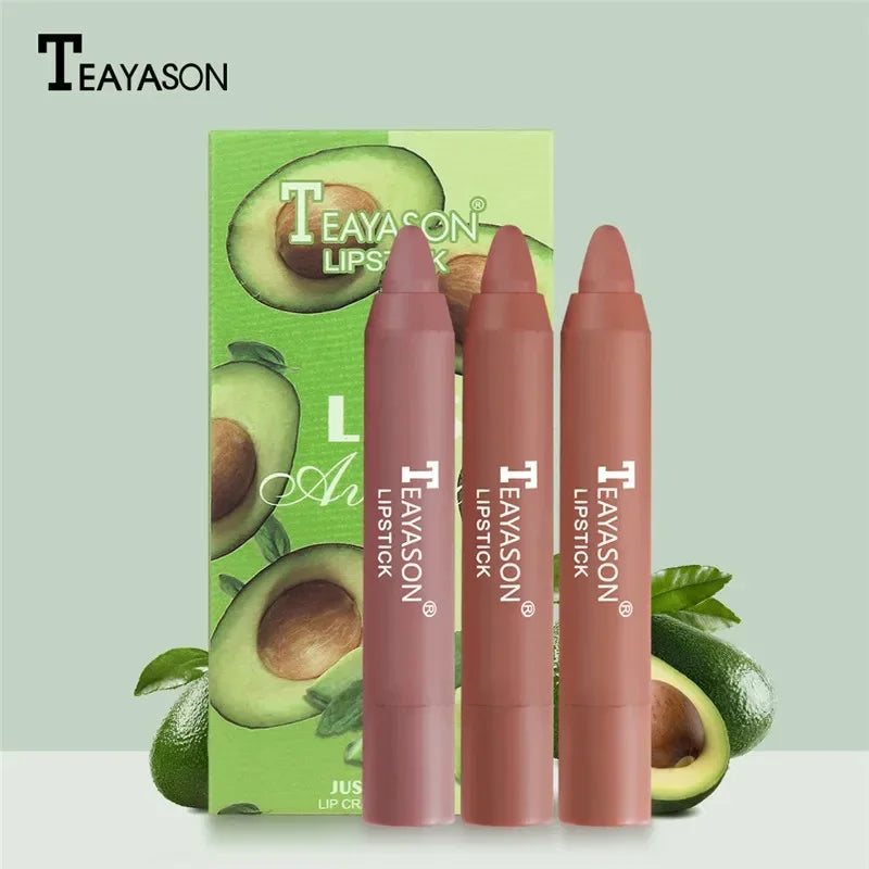 3-Piece Velvet Matte Lipstick Set – Waterproof Long-Lasting Color