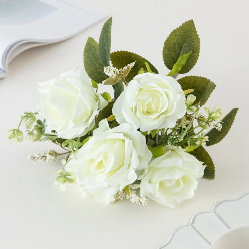 Artificial Silk Rose Bouquet – Wedding & Home Decor