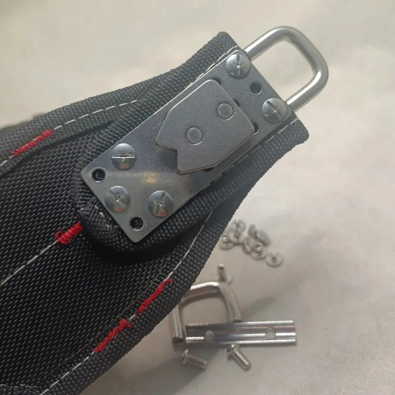 Stainless Steel Tool Belt Buckle | Universal Quick-Release Clip