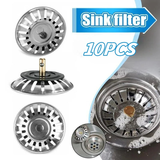 80mm Stainless Steel Sink Strainer & Drain Stopper – 2-in-1 Sink Strainer Oasis Select
