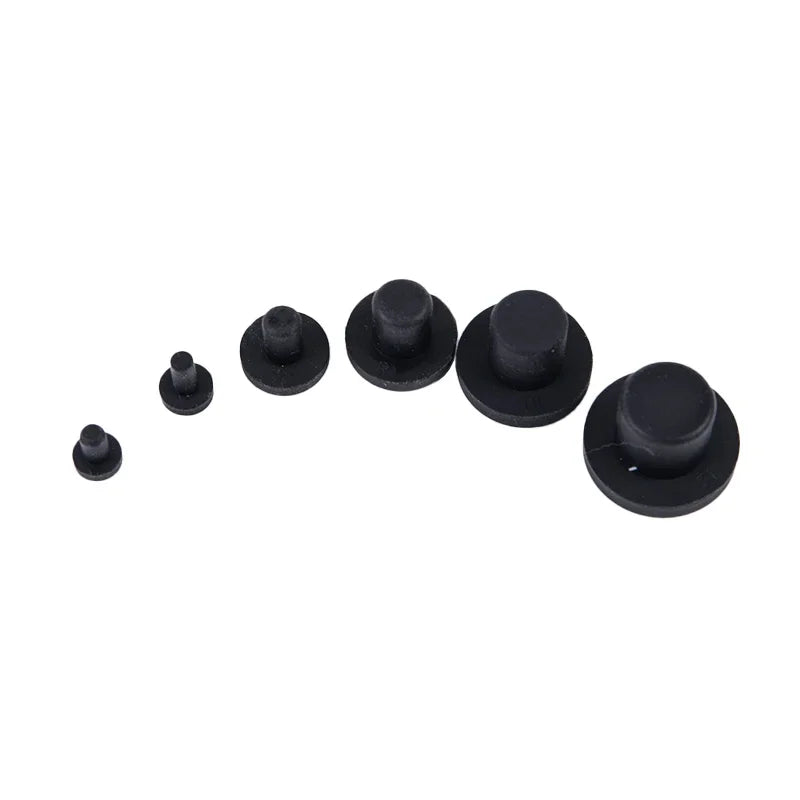10Pcs Silicone Rubber Hole Plugs 3–12mm | High Temp Seal Caps Rubber Hole Plugs Peaceful Pleasures Health and Wellness