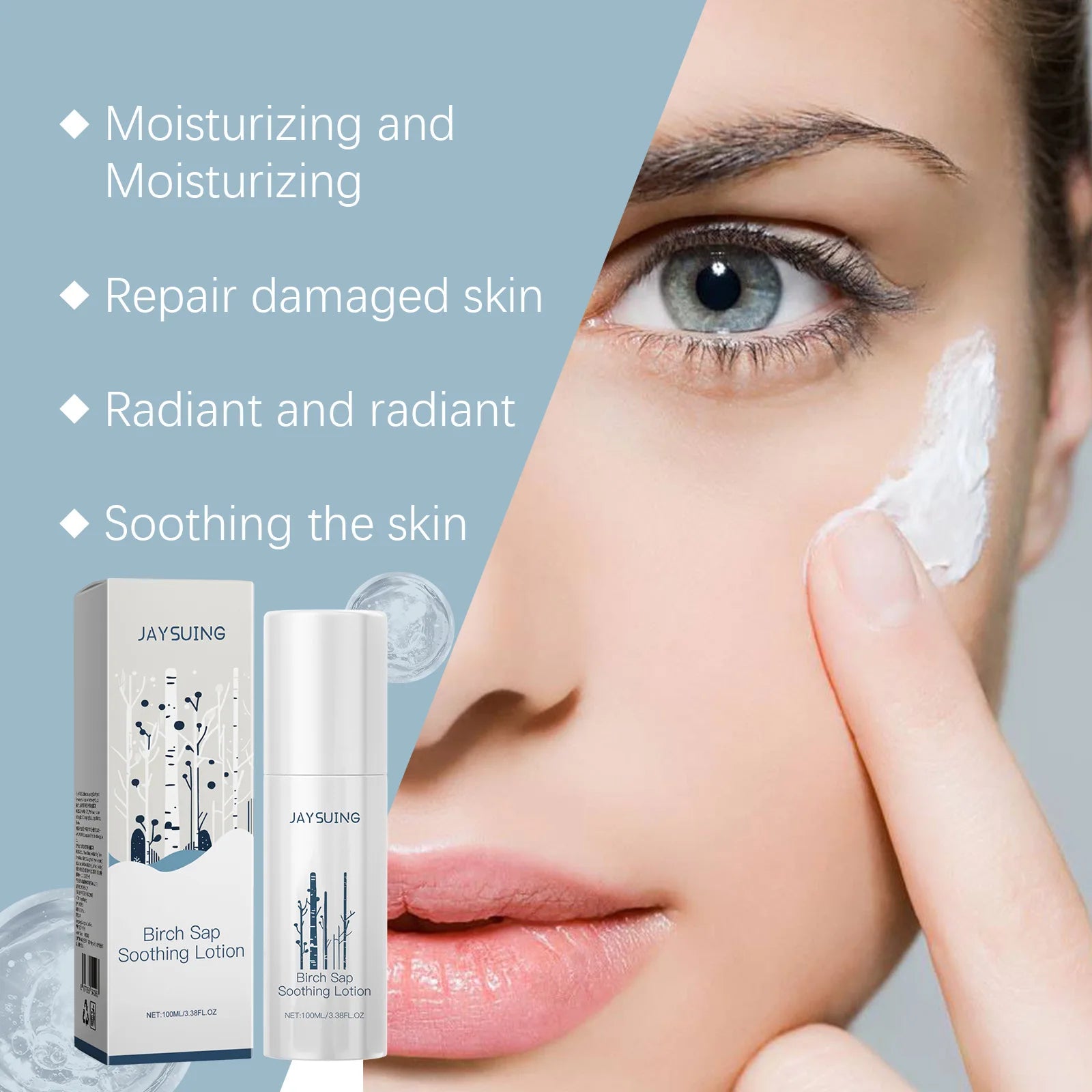 Birch Juice Soothing Lotion Smooth Skin Moisturizing Spray Repair Pores Improve Skin Condition Compact Repair Care Face Creams Peaceful Pleasures Health and Wellness
