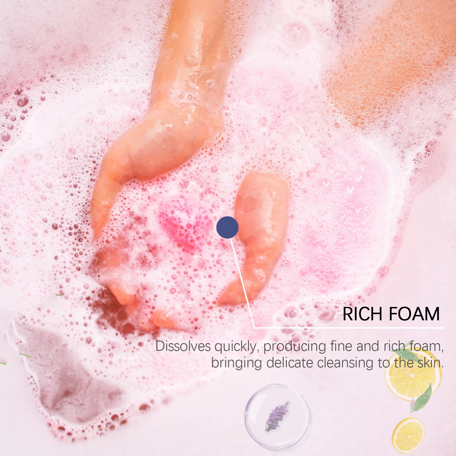 Colorful Bath Balls Moisturizing Brightening Cleansing Stress Relief Exfoliating Relaxation Soothing Fragrance Bath Balls Gift Peaceful Pleasures Health and Wellness
