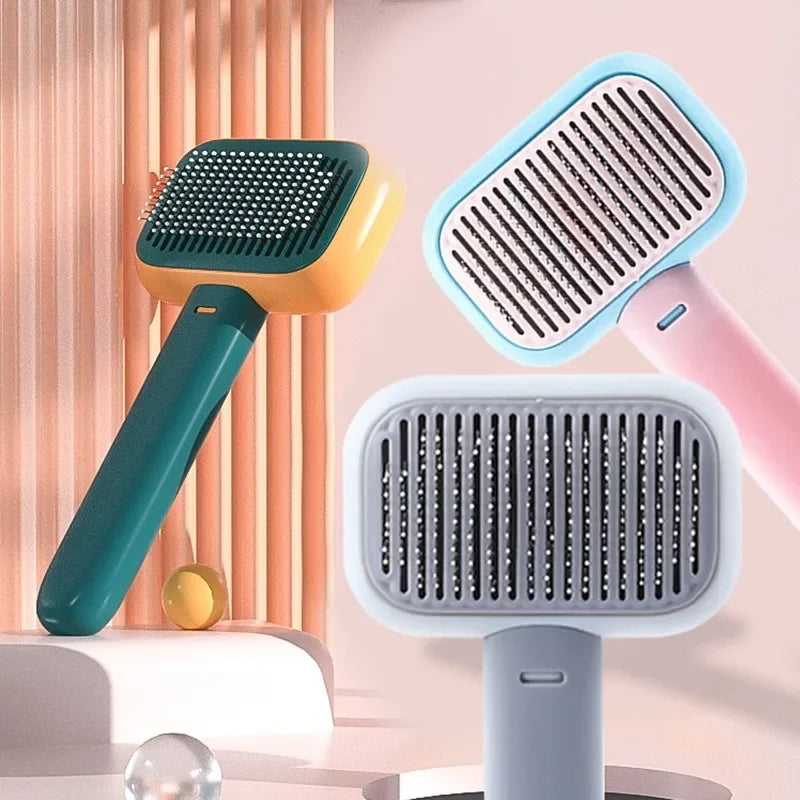 Pet Hair Remover Brush & Grooming Comb for Cats & Dogs Pet Grooming Brush Peaceful Pleasures Health and Wellness