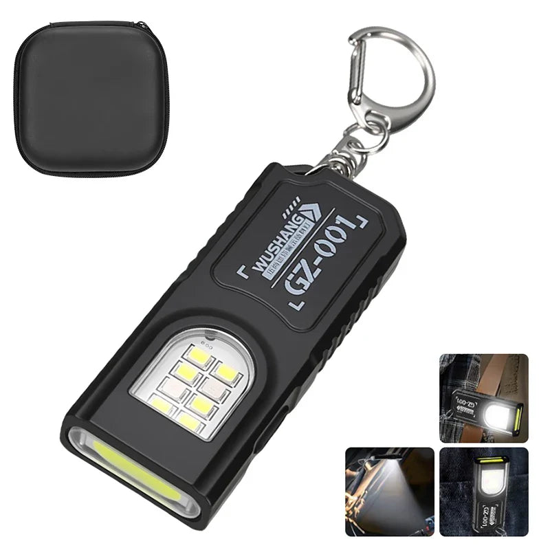 ZHIYU 550LM Mini LED Keychain Flashlight | Type-C Rechargeable