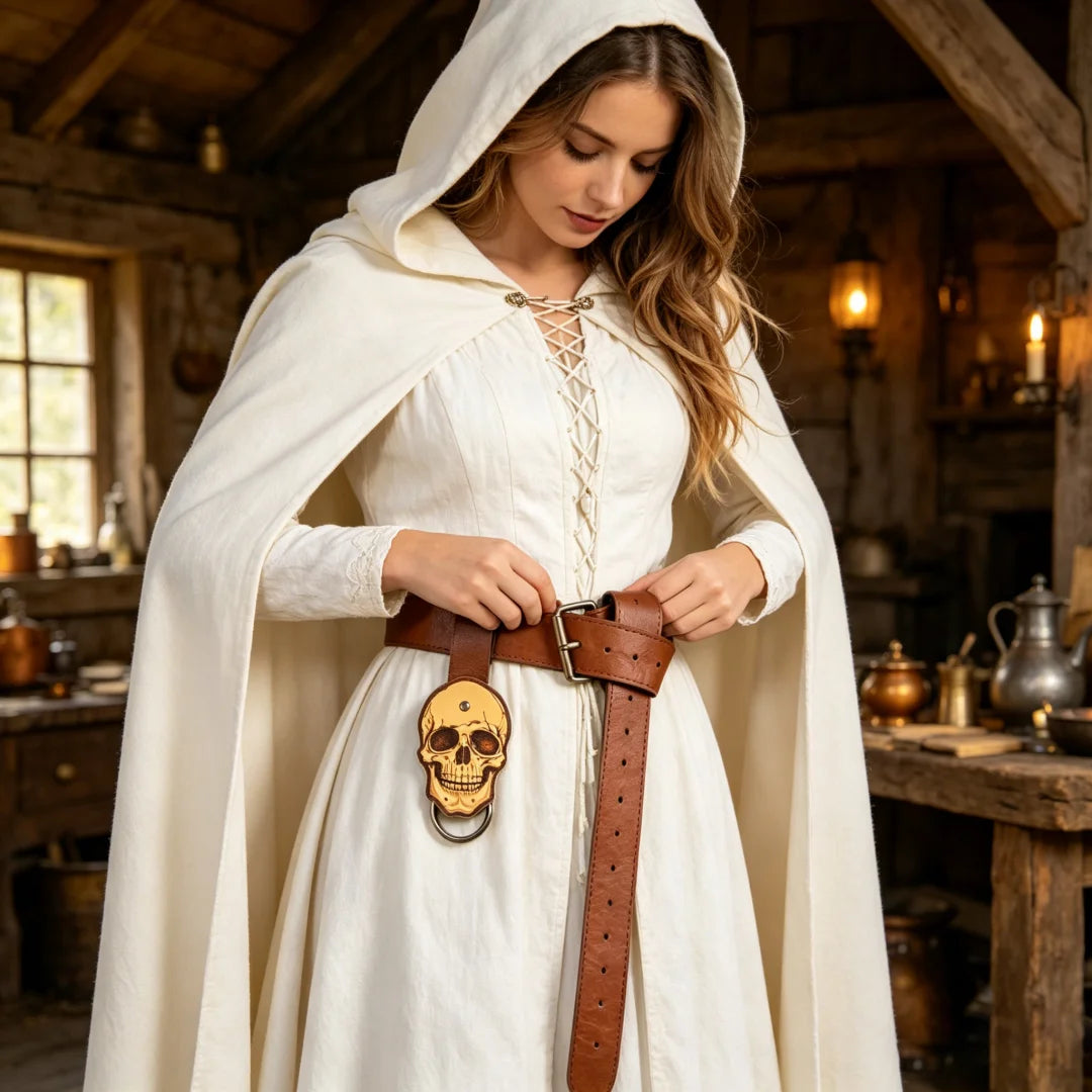 Viking Middle Renaissance Period Costume Belt PU Leather Outdoor